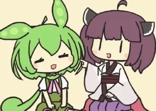 🌟 emoji ずんだもん @ZundaTeaCafe Telegram sticker 11 of 120