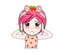 Sticker from strawberry lady