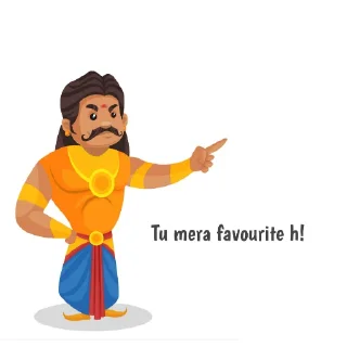 👍 emoji Duryodhan ka hak h bs Telegram sticker 9 of 15