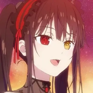❤️ emoji Kurumi Tokisaki @AnimStick Telegram sticker 11 of 45