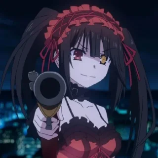 ❤️ emoji Kurumi Tokisaki @AnimStick Telegram sticker 17 of 45