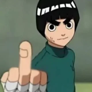 🖕 emoji anime @duckgarden Telegram sticker 7 of 12