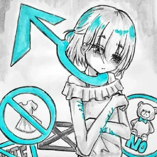 😢 emoji 残念的奇怪贴纸包 Telegram sticker 11 of 63