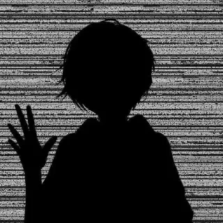 🖤 emoji [ @Cutie_Riya ] [Dark Anime boy] Telegram sticker 5 of 36