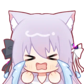 😭 emoji 绫月乃萝Vol.1(@rengeSticker) Telegram sticker 18 of 119