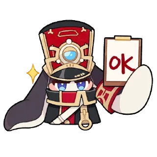 🆗 emoji 崩壞 - 星穹鐵道：帕姆 Telegram sticker 14 of 33