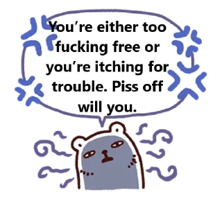 🤬 emoji Bac bac gossip Telegram sticker 17 of 66
