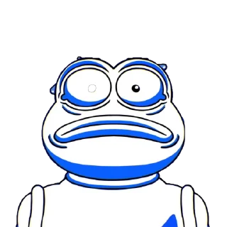 😳 emoji PEPE THE COIN Telegram sticker 6 of 20