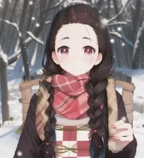 🌕 emoji Nezuko Kamado [.A.I. ]᭄𖣘 @Kamado_slayer Telegram sticker 13 of 49