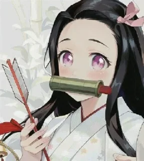 🌕 emoji Nezuko Kamado [.A.I. ]᭄𖣘 @Kamado_slayer Telegram sticker 22 of 49