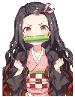 🌕 emoji Nezuko Kamado [.A.I. ]᭄𖣘 @Kamado_slayer Telegram sticker 1 of 49
