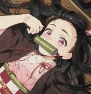 🌕 emoji Nezuko Kamado [.A.I. ]᭄𖣘 @Kamado_slayer Telegram sticker 9 of 49