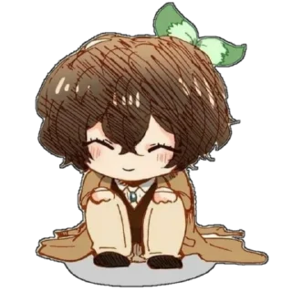 Sticker from Osamu Dazai [Chibi]᭄𖣘 @Kamado_slayer