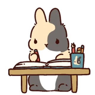 🐰 emoji 野川 Telegram sticker 22 of 111