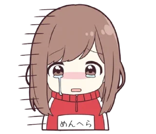 😢 emoji Menhera - jersey chan @bistic Telegram sticker 9 of 40