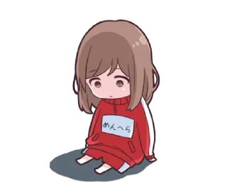 😔 emoji Menhera - jersey chan @bistic Telegram sticker 10 of 40