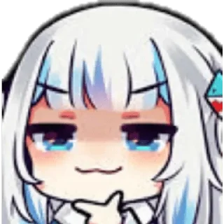 🦈 emoji Gawr gura @NotICHL Telegram sticker 20 of 30