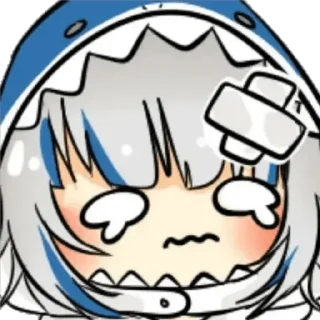 🦈 emoji Gawr gura @NotICHL Telegram sticker 19 of 30