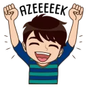 🙌 emoji About Allen @tikelku Telegram sticker 17 of 40