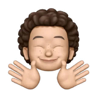 🤓 emoji Curly Boy Telegram sticker 23 of 29