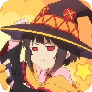 👄 emoji Megumin - [ @AniStickerz ] Telegram sticker 5 of 31