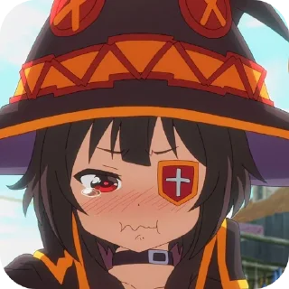 👄 emoji Megumin - [ @AniStickerz ] Telegram sticker 6 of 31