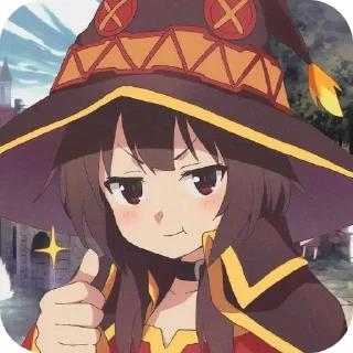 📖 emoji Megumin - [ @AniStickerz ] Telegram sticker 11 of 31
