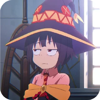 👄 emoji Megumin - [ @AniStickerz ] Telegram sticker 18 of 31