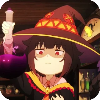 👄 emoji Megumin - [ @AniStickerz ] Telegram sticker 4 of 31