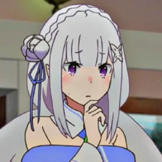 ❄ emoji Emilia~Subaru @Sankalp_370 Telegram sticker 7 of 26