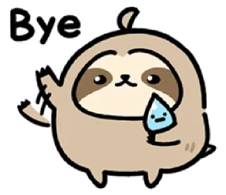 👋 emoji crown the sloth | @cutestickers4you Telegram sticker 24 of 24