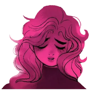 😔 emoji Lore Olympus @AnimeLibrary_Stickers Telegram sticker 3 of 22