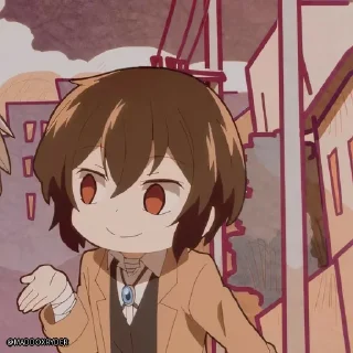 ⚜️ emoji Dazai Osamu[ @MADDOXRYDER ] Telegram sticker 21 of 40
