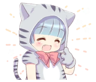 🐱 emoji Preety cat ear boy — @slyhterin Telegram sticker 16 of 41