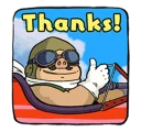 👍 emoji Porco Rosso Telegram sticker 7 of 41