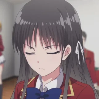 😑 emoji Suzune Horikita By @bOtVedansh Telegram sticker 11 of 100