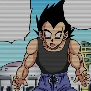 🌟 emoji Vegeta :: @Hanim1O Telegram sticker 8 of 120