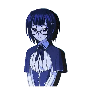 😕 emoji Highschool DXD @animestickerchannel Telegram sticker 3 of 120