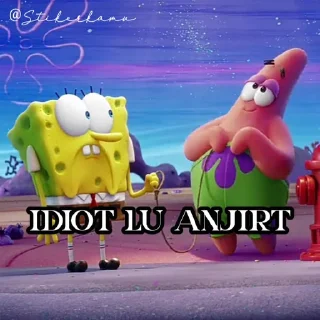Sticker from Spongebob @FVCKIESTGURL