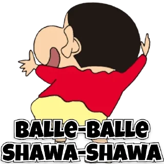 🥳 emoji SHINCHAN Telegram sticker 8 of 19