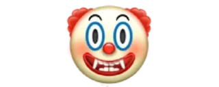 🤡 emoji 𝚂𝚝𝚒𝚌𝚔𝚎𝚛 𝚎𝚖𝚘𝚝𝚒𝚌𝚘𝚗 @sunsetqsunrise Telegram sticker 9 of 10