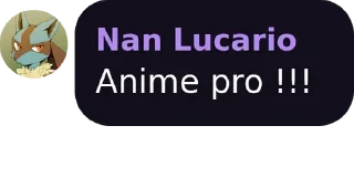 Sticker from Lucario (Nan)