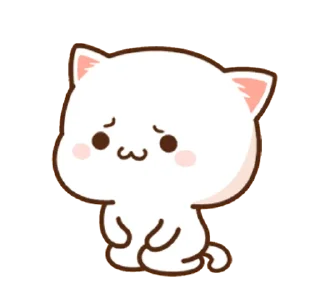 🙁 emoji Mochi Mochi Peach Cat Telegram sticker 24 of 48