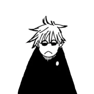 ☹️ emoji Gojou Satoru Funny [2] @stickertelegramrandom Telegram sticker 6 of 18