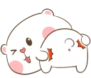 🐽 emoji TuaGom Puffy Bear and Rabbit by TORA JUNG Telegram sticker 6 of 79