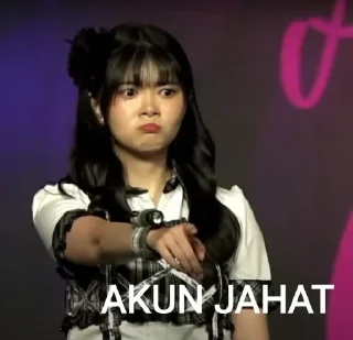 ☹ emoji MEMBER JKT48 3 @AM_EllaJKT48 Telegram sticker 15 of 100