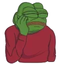 🤔 emoji Pepe @trystickers Telegram sticker 12 of 49
