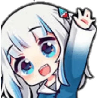 🦈 emoji Gawr gura @NotICHL Telegram sticker 22 of 30
