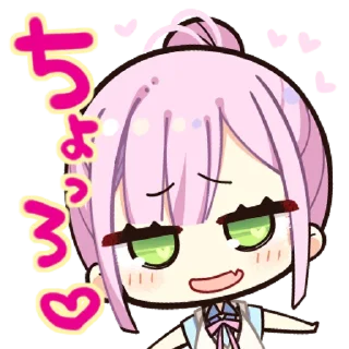 🤭 emoji 天使☆騒々 RE-BOOT! @MoeStickers0721 Telegram sticker 8 of 39