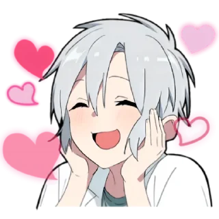 🥰 emoji Ghost Boy | @AnimeMyCouple Telegram sticker 11 of 38
